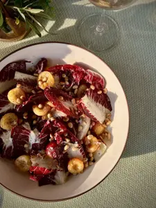 Rainier Cherry and Radicchio Salad - photo 1