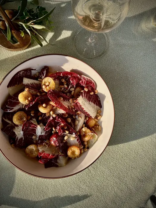 Rainier Cherry and Radicchio Salad