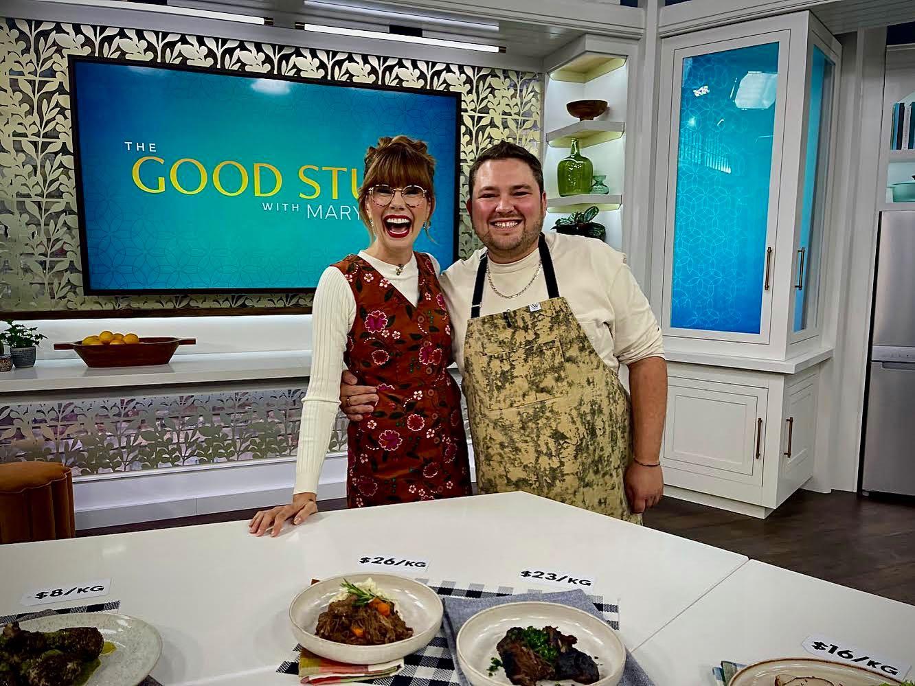 Chef Alex with Mary Berg